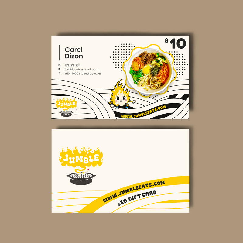 Jumble Eats Business Card